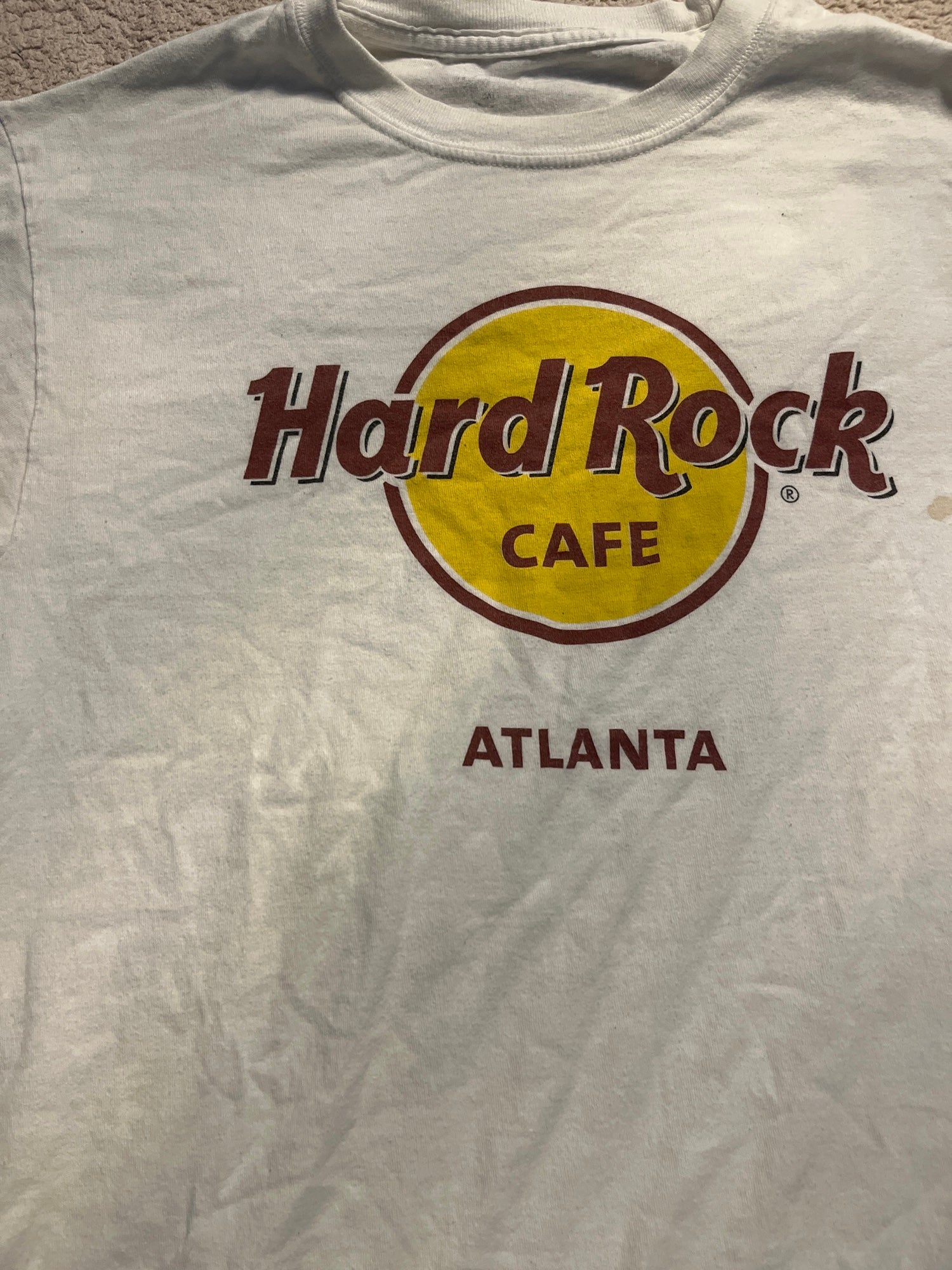 Anormal Hacia arriba Productividad Hard Rock Cafe Atlanta T-Shirt | SidelineSwap