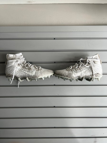 White Unisex Turf Cleats High Top Huarache 7 Elite