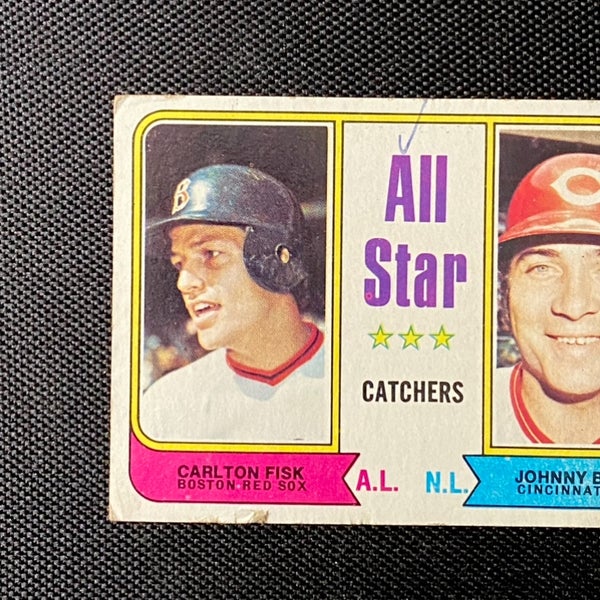 1973 MLB ALL-STAR Catchers Johnny Bench & Carlton Fisk Baseball