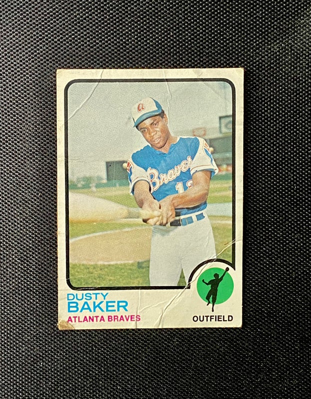 Atlanta Braves Vintage 1973 Dusty Baker Topps #215 MLB Baseball Trading Card