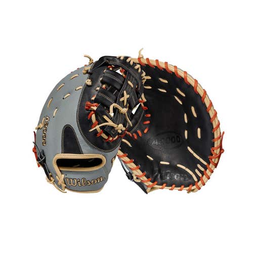 WILSON A2000 SUPERSKIN 12.5" FIRST BASE MITT, RIGHT HAND THROW, NEW