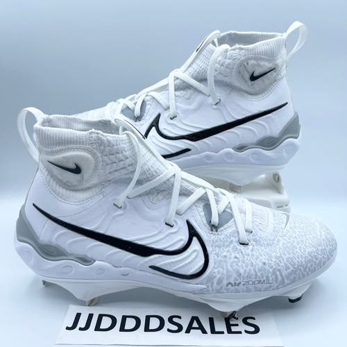 Nike Alpha Huarache NXT Men's Baseball Cleats White Black DJ6517-100 Men’s Sz 10.5