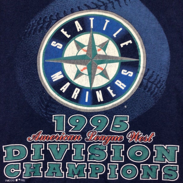 Vintage 1995 Seattle Mariners MLB Caricatures Single Stitch 