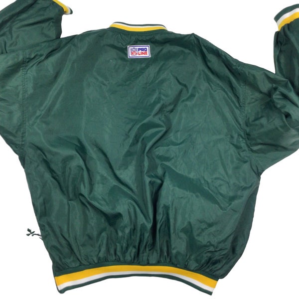 Vintage Green Bay Packers NFL Winter Coat Jacket w/ Removable Hood Size  Large