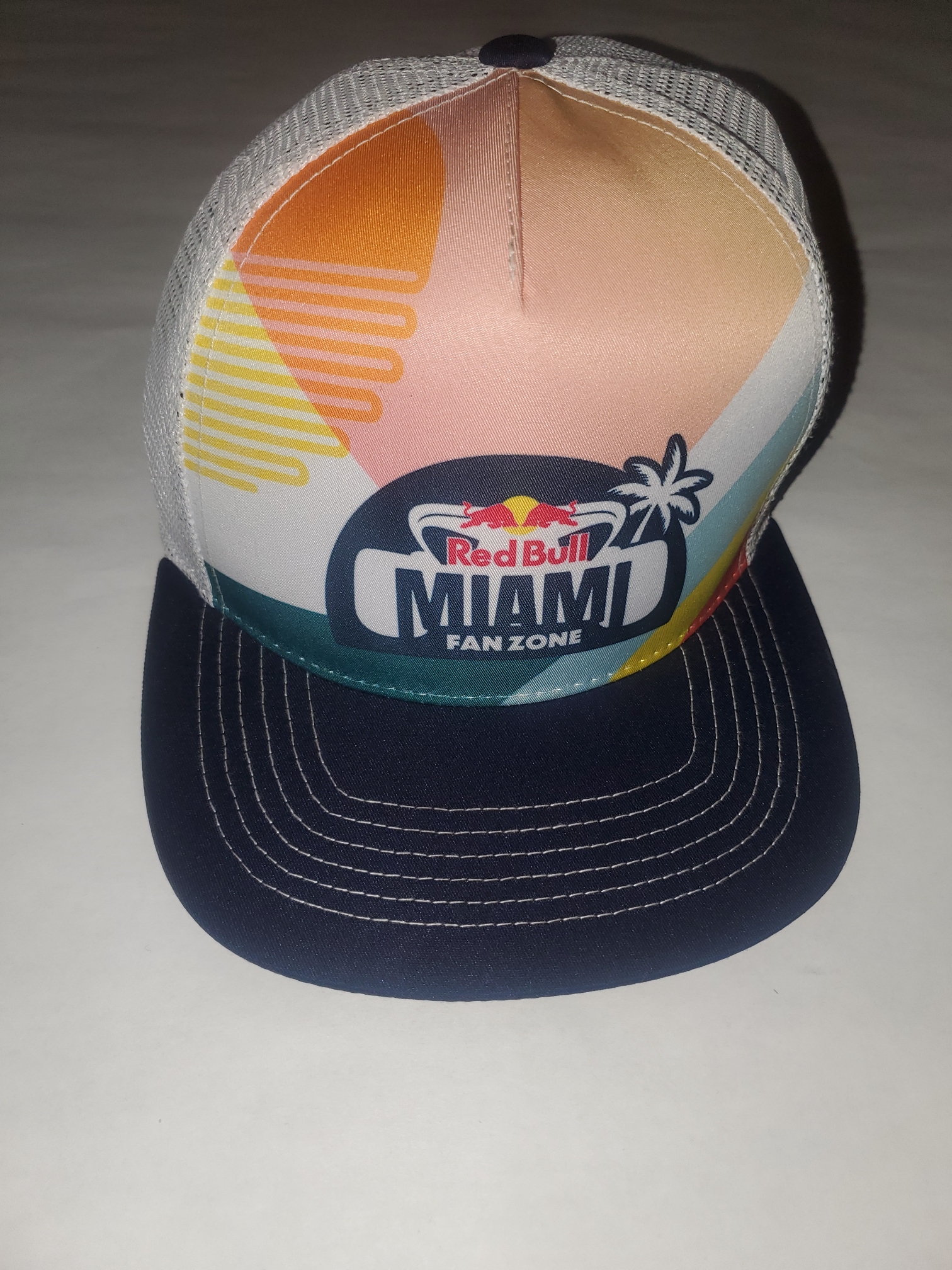 New 2023 Red Bull Fan Miami Beach, FL Red Bull Trucker Hat