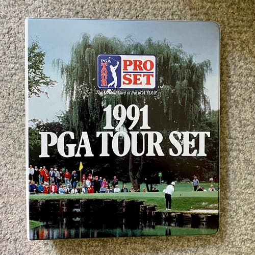 LIKE NEW: Complete 1991 PGA Tour Pro Set Golf Cards (All 285 Cards with Binder)