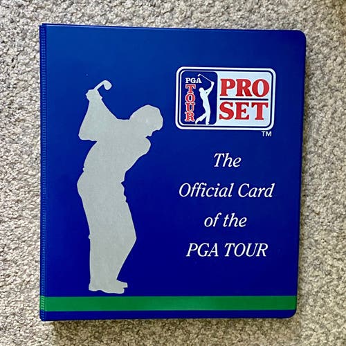 LIKE NEW: Complete 1992 PGA Tour Pro Set Golf Cards (All 300 Cards with Binder)