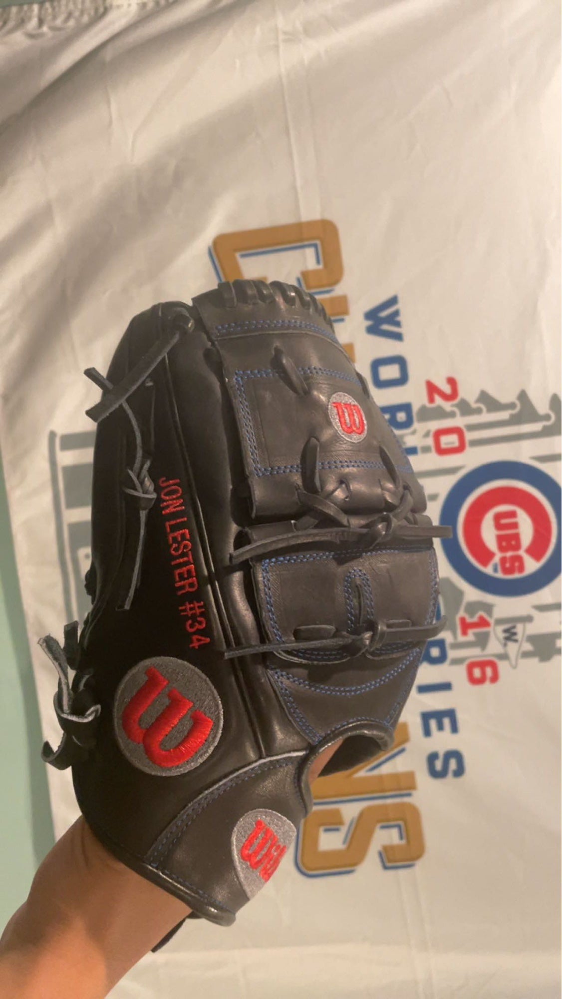 VERY RARE JON LESTER ISSUED BASEBALL GLOVE