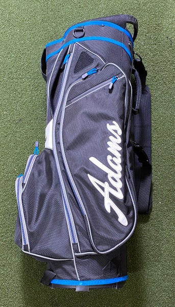 Adams 2014 Idea Cart Bag Black Blue 14-Way Divide Single Strap Golf Bag NEW