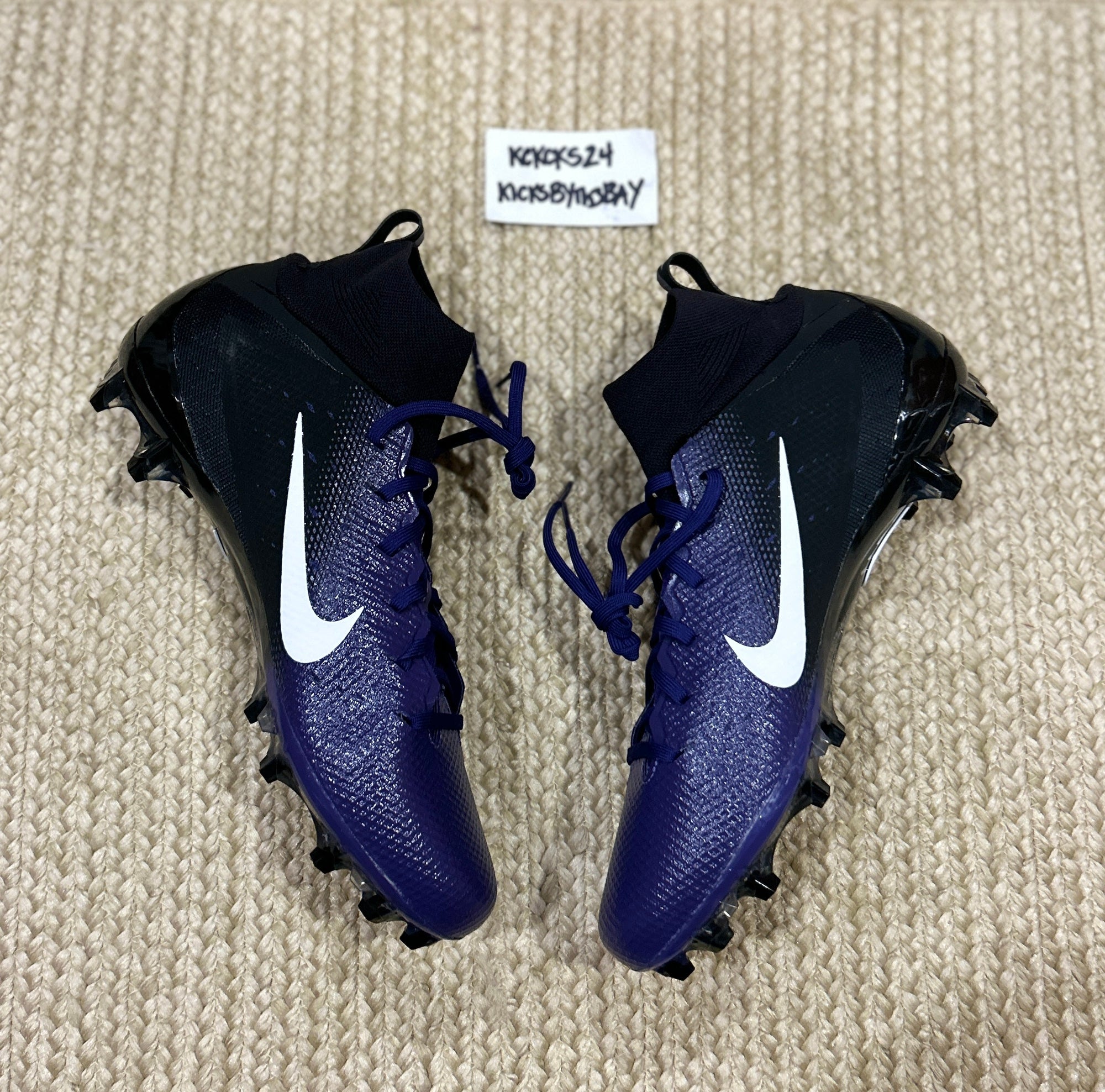 Nike, Shoes, Nike Vapor Untouchable Elite 3 Football Cleats Purple Mens  Size Ao3006155