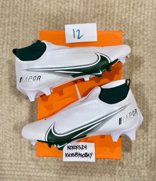Nike Vapor Edge Pro 360 P Football Cleats White Green Mens 