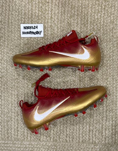 Nike Vapor Untouchable Pro Football Cleats Gold Red 925423-728 Mens size 14