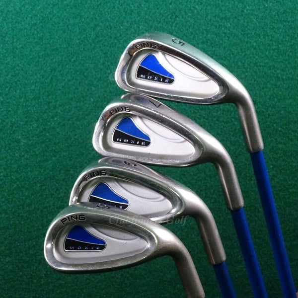 JUNIOR Ping Moxie Driver, Fairway, 5, 7, 9, SW & Putter 7-Piece Club Set