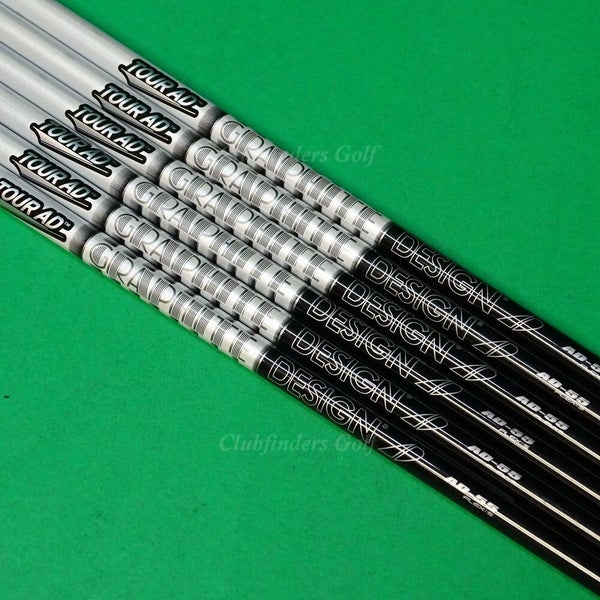 Graphite Design Tour AD55 .355 Stiff Pulled Graphite Iron Shafts SET
