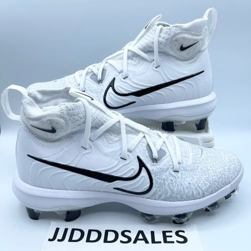 Nike Alpha Huarache NXT MCS Baseball Cleats White Black DJ6519-100 Men’s Size 10