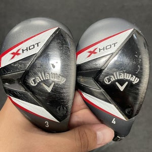 Callaway X Hot 3 And 4 Hybrid Set 70g Stiff Flex Right Handed