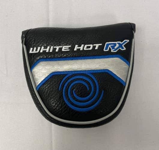 Odyssey White Hot RX Mallet Putter Head Cover Black Silver blue Headcover