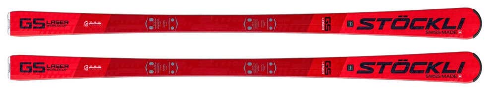 NEW 175 cm STOCKLI Laser GS WorldCup Skis w/ Salomon Stage 11