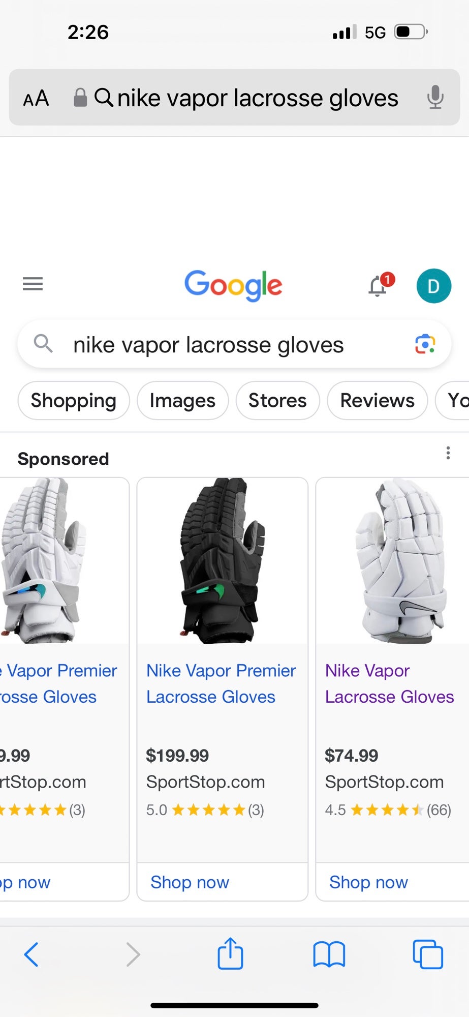 Nike Vapor Lacrosse Gloves Review