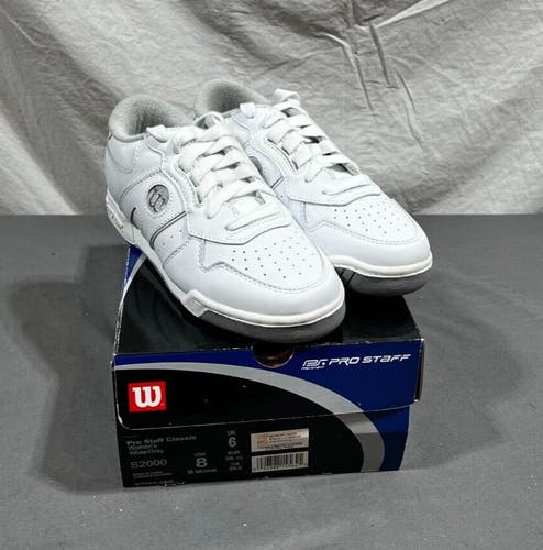 NOS Wilson Pro Staff Classic S2000 Leather Tennis Shoes US 8 EU 39-2/3 NEW