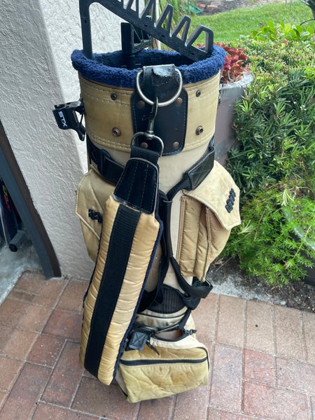 Bennington Ladies Cart Golf Bag / 6-Way Divider / Brown & Tan / Leather  / BF-AMB