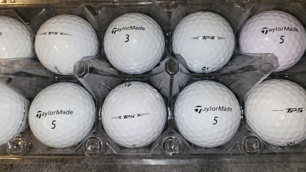 : TaylorMade TP5 Golf Balls, Dozen, White : Sports