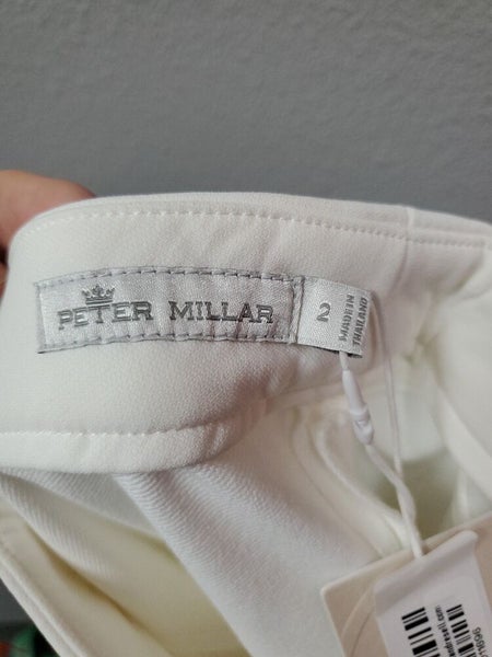 NEW PETER MILLAR LADIES GOLF PANTS -WHITE (SIZE 2)