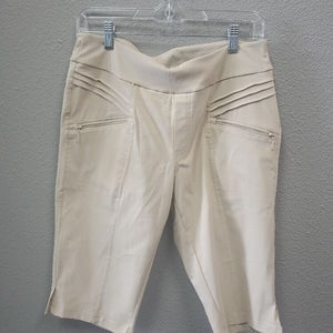 NEW GGBLUE LADIES FAB FIT SHORTS -TAN (SIZE 8)