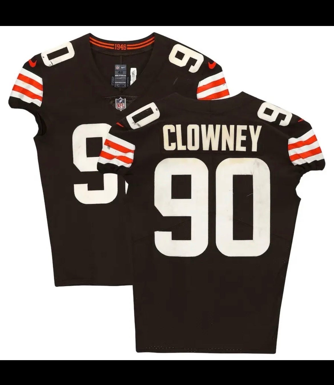 Jadeveon Clowney Cleveland Browns Game-Used Nike #90 Jersey September 11 2002 42