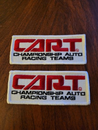 Pair Of Vintage CART Racing Patches