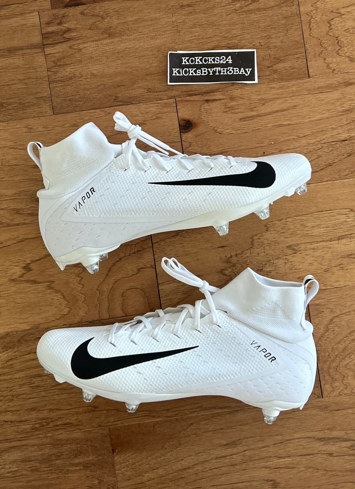 Nike Vapor Untouchable Pro 3 D Football Cleats White A03022-100 Men’s size 15