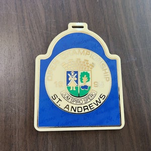 St. Andrews Golf Course 1995 THE OPEN CHAMPIONSHIPS VINTAGE Plastic Golf Bag Tag