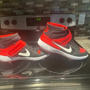 Red Men's Metal High Top Alpha Huarache Elite