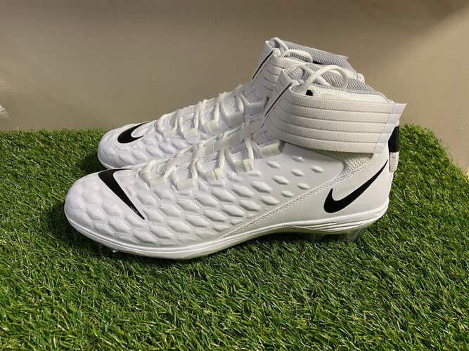 Nike Force Savage Pro 2 Football Lineman Cleats White AH4000-100 Mens 11 NEW