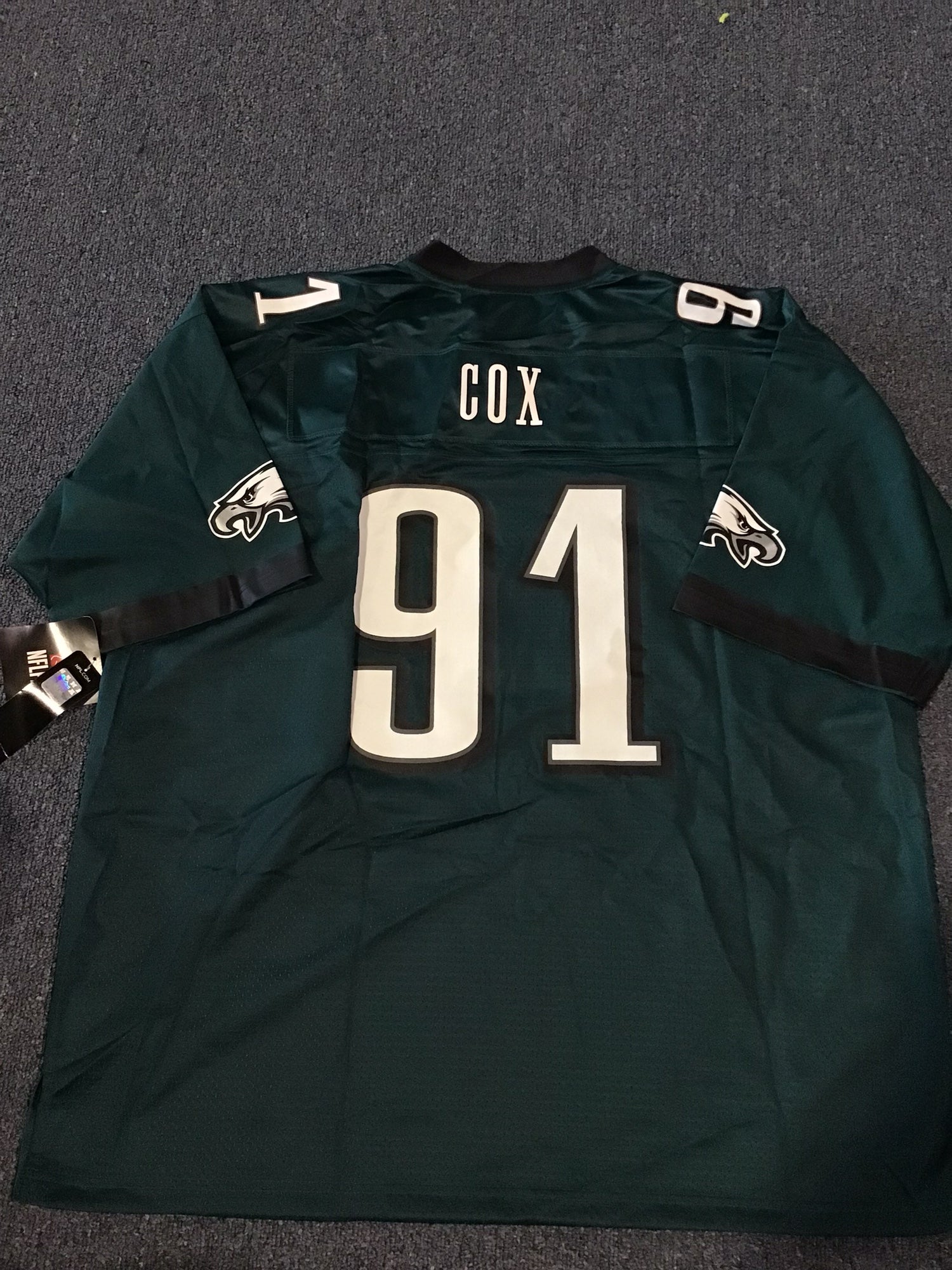 NWT Philadelphia Eagles Mens 2XL NFL PROLINE Jersey #91 Cox