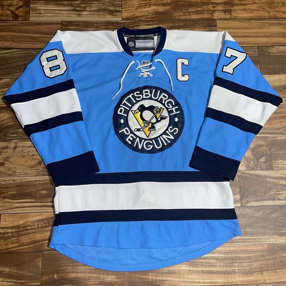 pittsburgh penguins blue jersey for sale