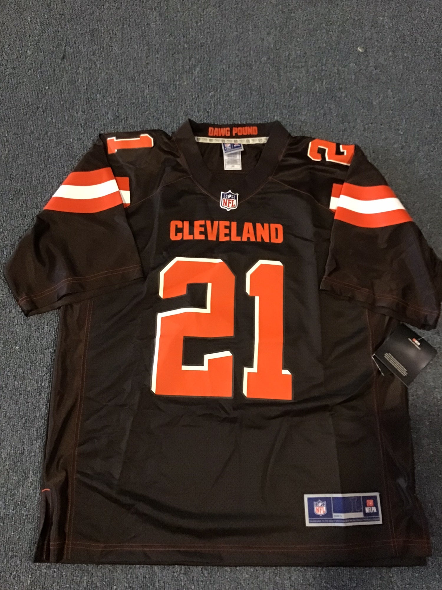 Denzel Ward Cleveland Browns Game-Used #21 White Jersey vs