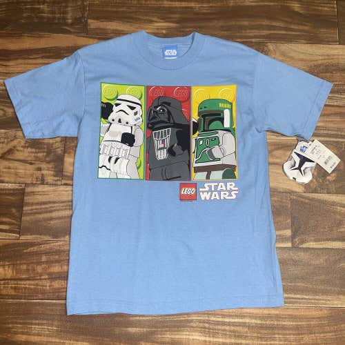 NEW 2009 LEGO Star Wars Video Game Promo Graphic T-Shirt YOUTH Size Large L