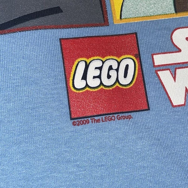 2009 LEGO Star Wars Video Game Promo Graphic T-Shirt Black Size Small Jedi