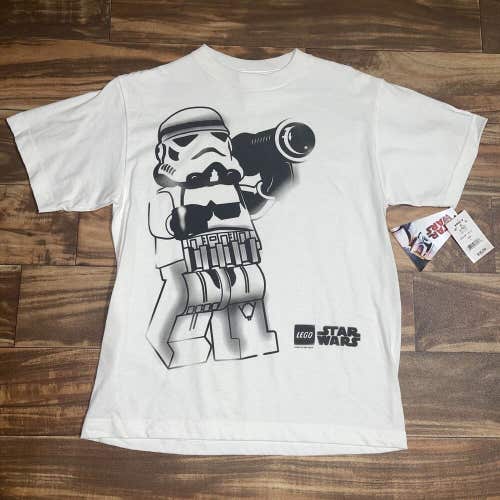 NEW Lego Star Wars 2008 Stormtrooper Death Star LucasFilm T-Shirt YOUTH Size L