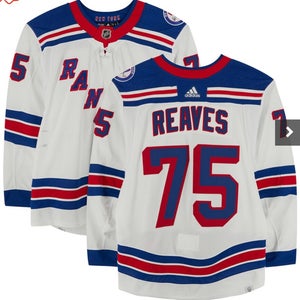 Ryan Reaves New York Rangers Game-Used adidas Jersey Worn 2022 Playoffs vs. Pittsburgh Penguins COA