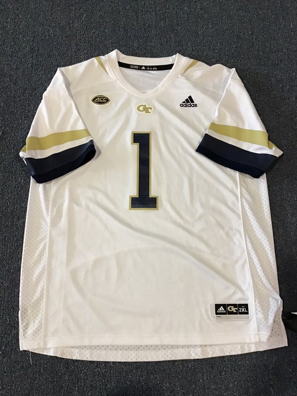 Georgia Tech Adidas White Replica Baseball Jersey