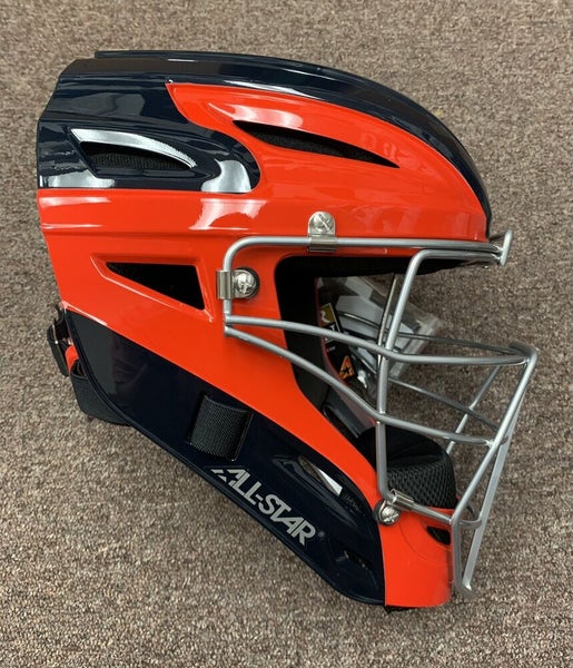 All-Star Intermediate Navy/Sky Blue Axis Pro System 7 Series Catcher's Kit CKCC1216S7XNASB (2018)