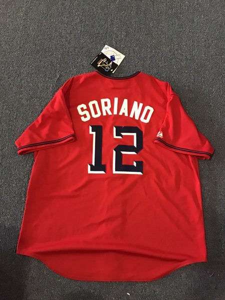 NWT Washington Nationals DC Majestic Jersey Made In USA #12 Soriano