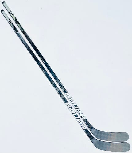 New 2 Pack Custom Silver Bauer Nexus GEO Hockey Stick-LH-P92M-77 Flex-Grip