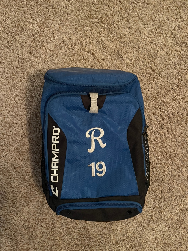 Used Blue Champro Player Backpack