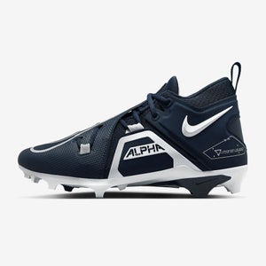 Nike Alpha Menace Pro 3 Mens Football Cleats Size 10 Navy Blue White CT6649-400