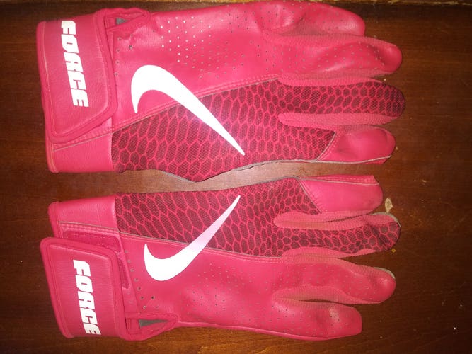Used Large Nike Force Elite Batting Gloves