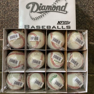 New Diamond 12 Pack (1 Dozen) Baseballs