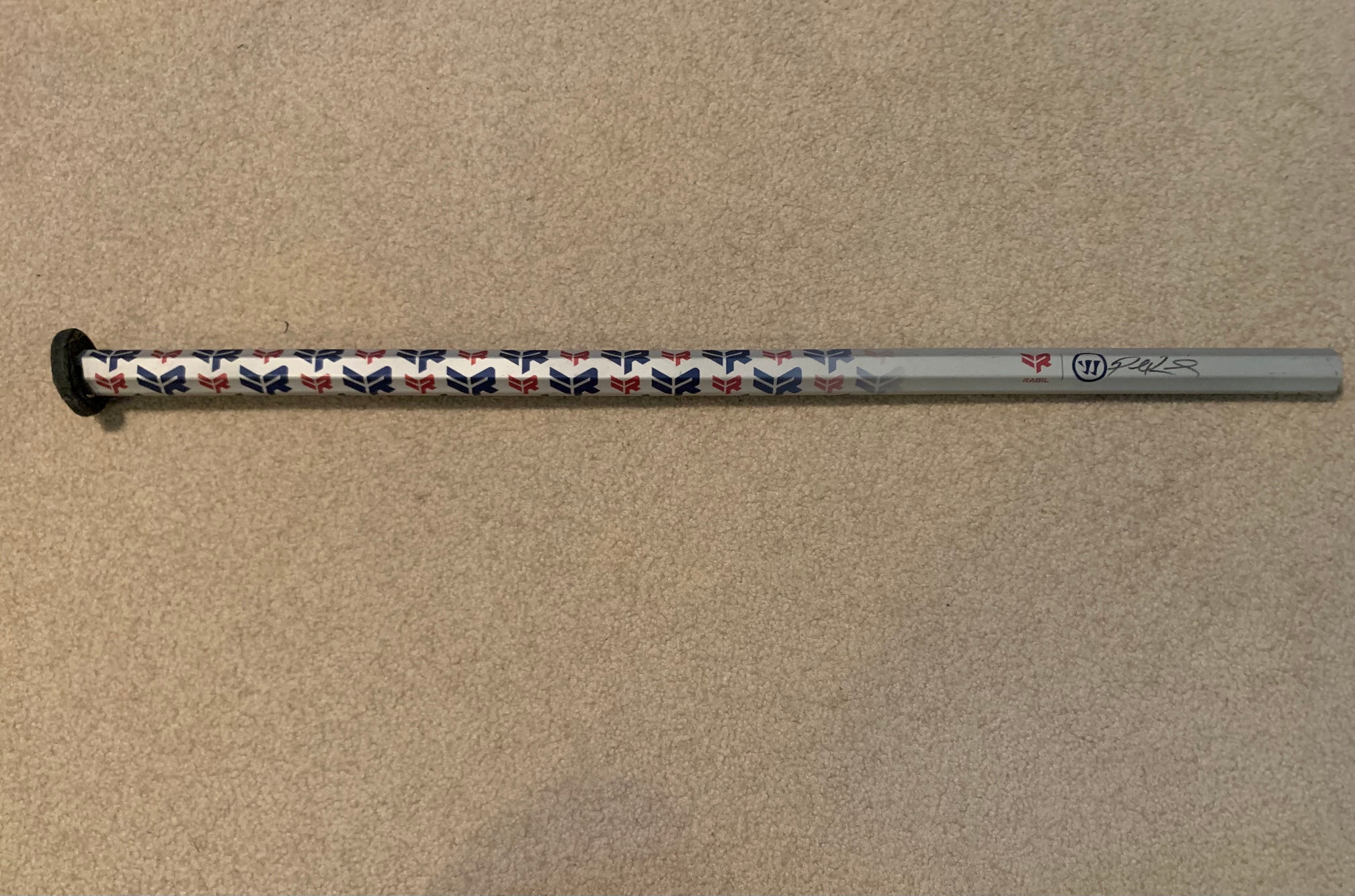 Warrior Rabil Shaft Autographed and Used in-game